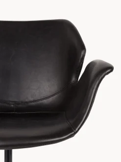 Silla de escritorio de cuero sintético Nikki, altura regulable