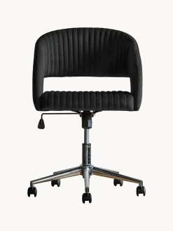 Silla de escritorio de terciopelo regulable en altura Murray