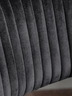 Silla de escritorio de terciopelo regulable en altura Murray