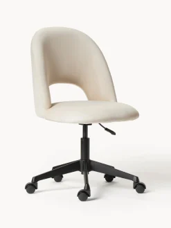 Silla de escritorio de terciopelo Rachel, altura regulable