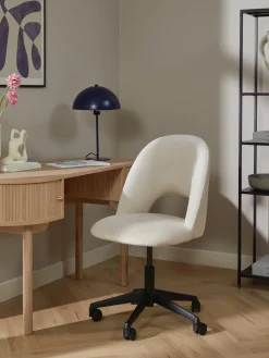 Silla de escritorio de terciopelo Rachel, altura regulable