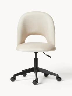 Silla de escritorio de terciopelo Rachel, altura regulable