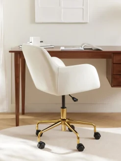 Silla de escritorio de terciopelo Lucie