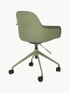 Silla de escritorio en tejido bouclé Albert, regulable en altura