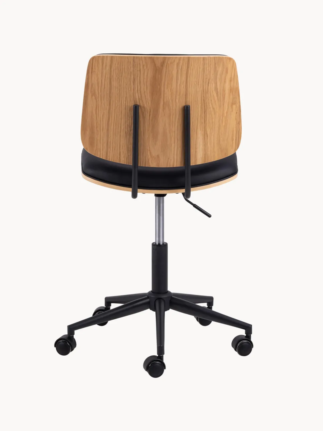 Silla de escritorio giratoria de piel sintética Owen, regulable en altura