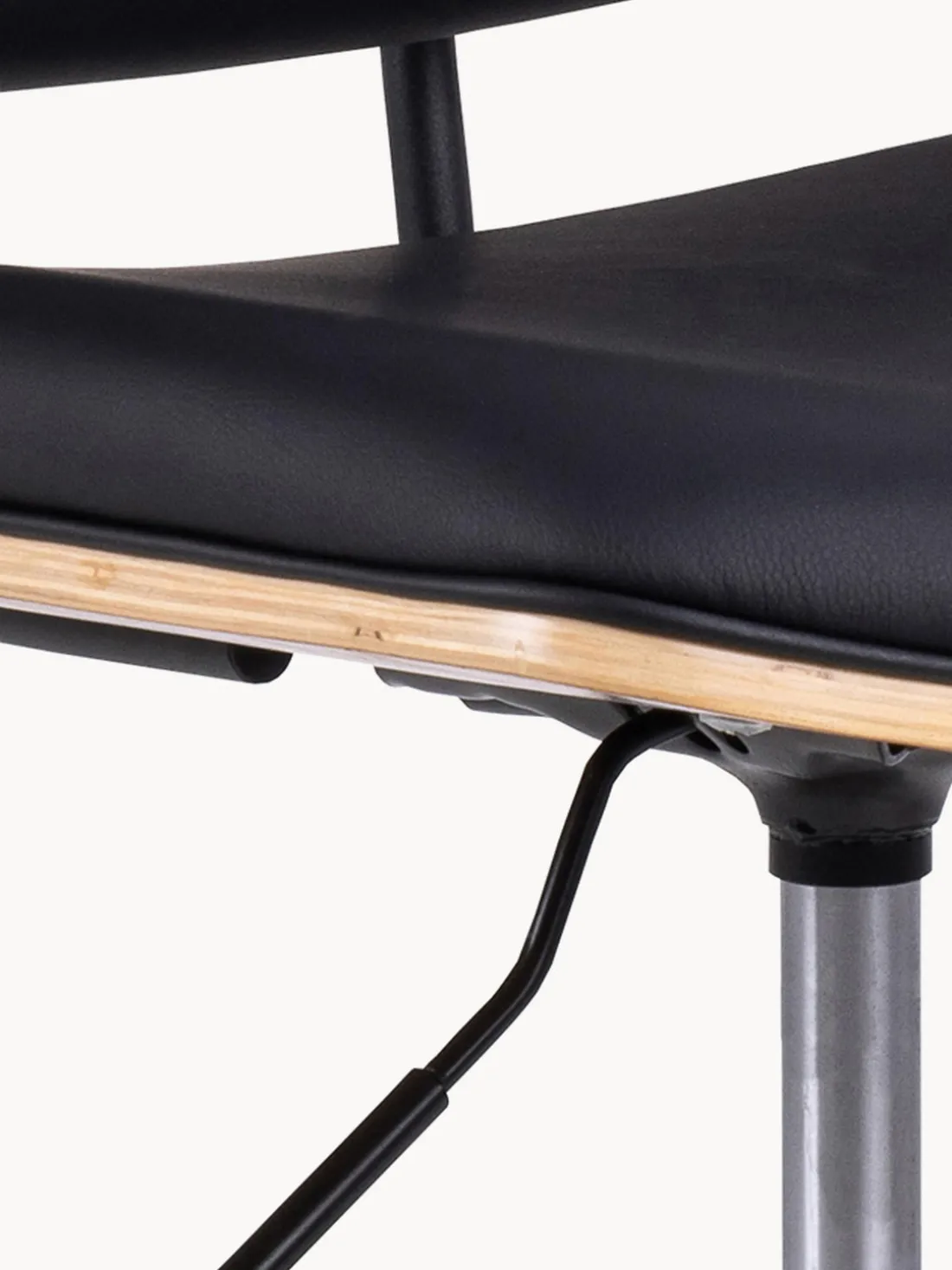 Silla de escritorio giratoria de piel sintética Owen, regulable en altura