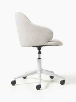 Silla de escritorio tapizada regulable en altura Einara