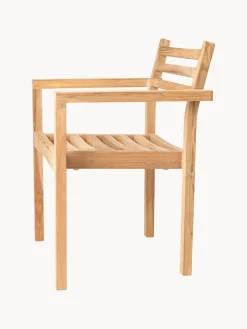 Silla de jardín apilable de madera de teca AH502