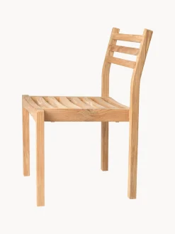 Silla de jardín apilable de madera de teca AH501