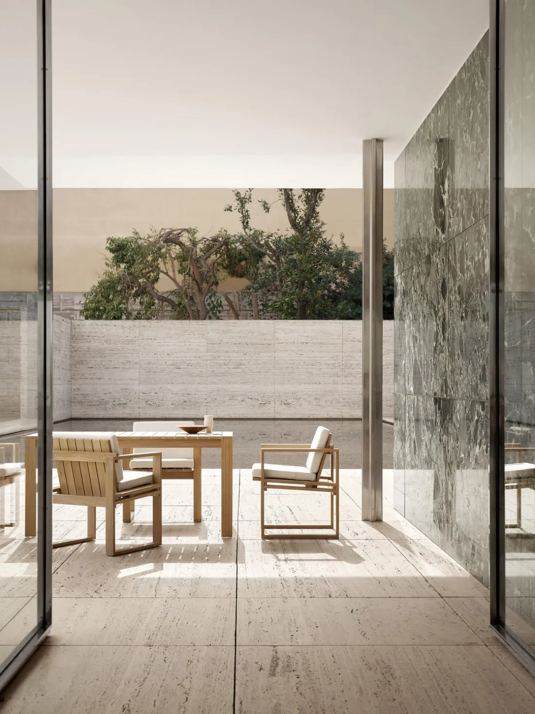 Silla de jardín de madera de teca BK11