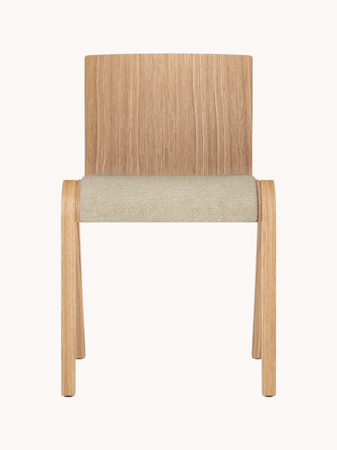 Silla de madera con asiento acolchado Ready