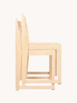 Silla de madera de abedul 01