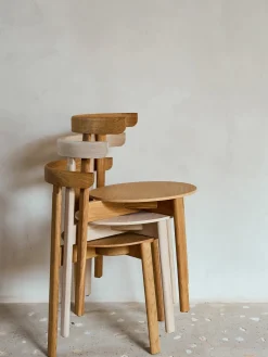 Silla de madera Lunar