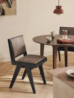 Silla de madera tapizada Sissi