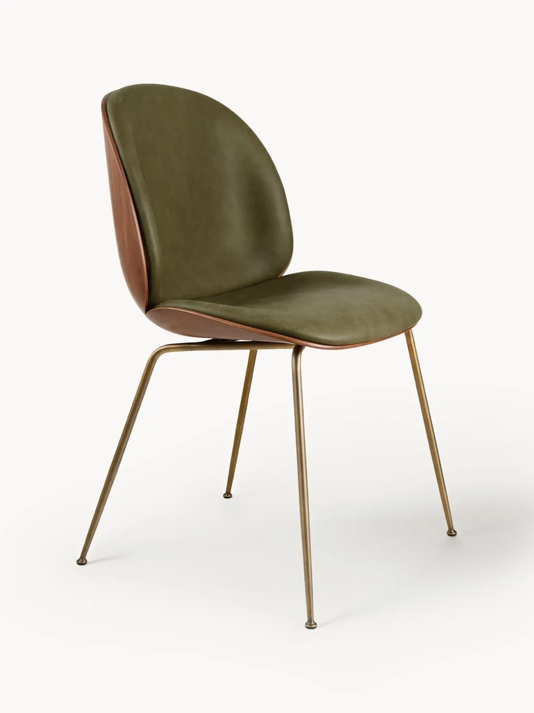 Silla de piel sintética con asiento Beetle