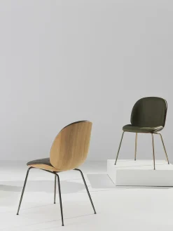 Silla de piel sintética con asiento Beetle