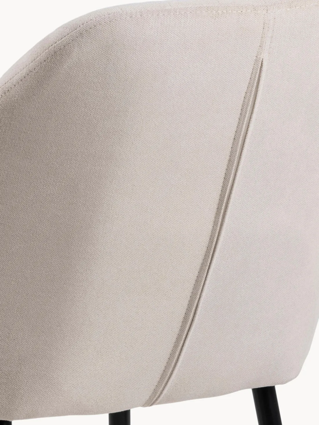 Silla de terciopelo con reposabrazos Emilia