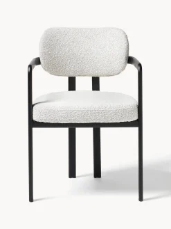 Silla en tejido bouclé Adrien