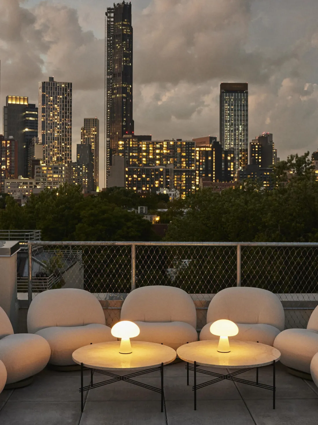 Silla giratoria de jardín Pacha