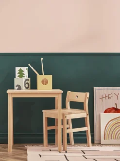 Silla infantil de madera de haya Saga