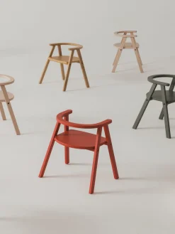 Silla infantil de madera de haya Growing Green