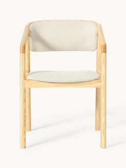 Silla tapizada con reposabrazos Gali