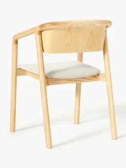 Silla tapizada con reposabrazos Gali