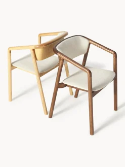 Silla tapizada con reposabrazos Gali