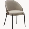 Silla tapizada de chenilla Eamy