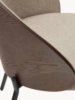 Silla tapizada de chenilla Eamy