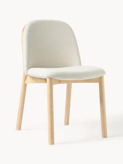 Silla tapizada de madera de fresno Julie