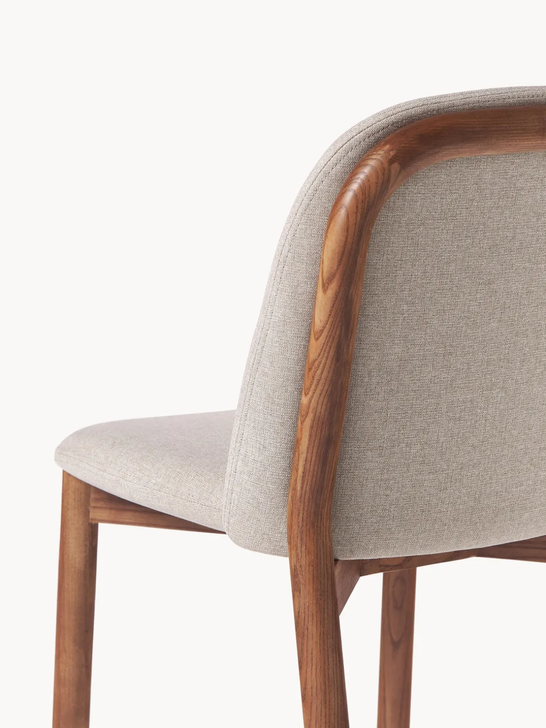 Silla tapizada de madera de fresno Julie