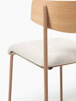 Silla tapizada de madera de roble Nadia