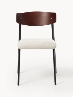 Silla tapizada de madera de roble Nadia