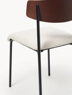 Silla tapizada de madera de roble Nadia