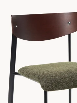 Silla tapizada de madera de roble Nadia