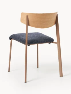 Silla tapizada de madera de roble Nadia