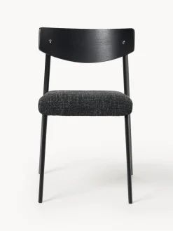 Silla tapizada de madera de roble Nadia