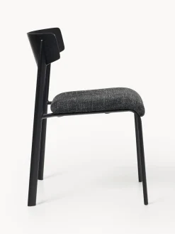 Silla tapizada de madera de roble Nadia