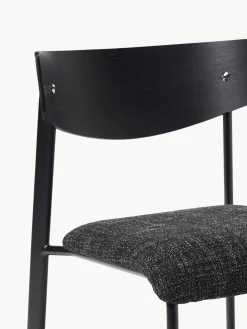 Silla tapizada de madera de roble Nadia