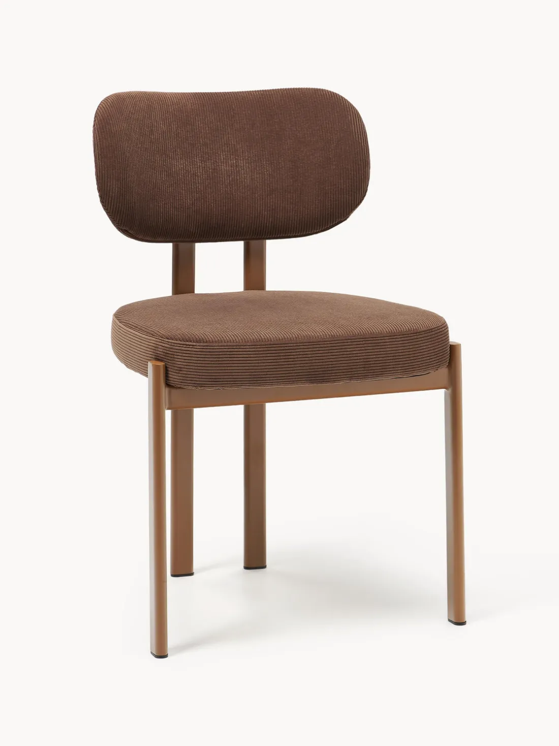 Silla tapizada de pana Adrien