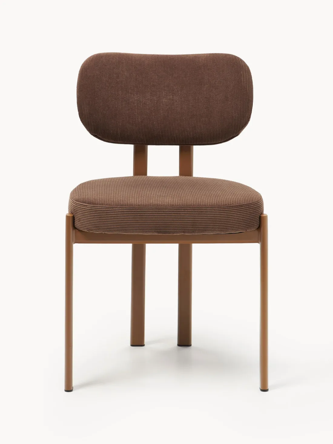 Silla tapizada de pana Adrien