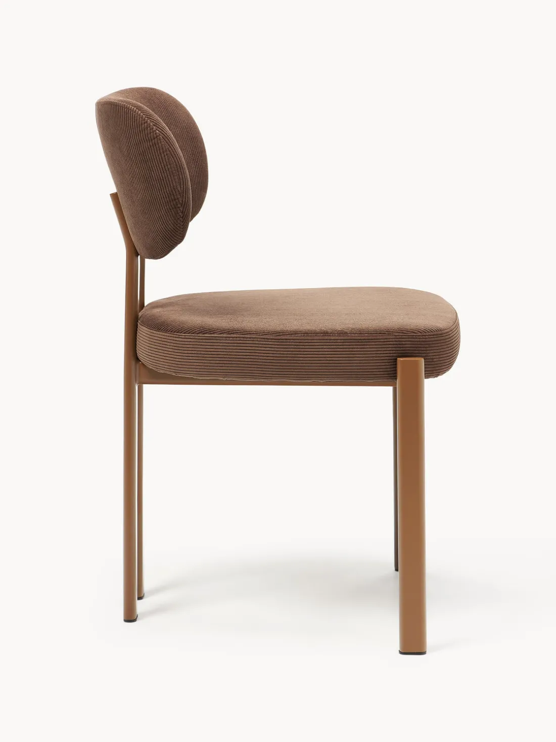 Silla tapizada de pana Adrien