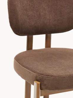 Silla tapizada de pana Adrien