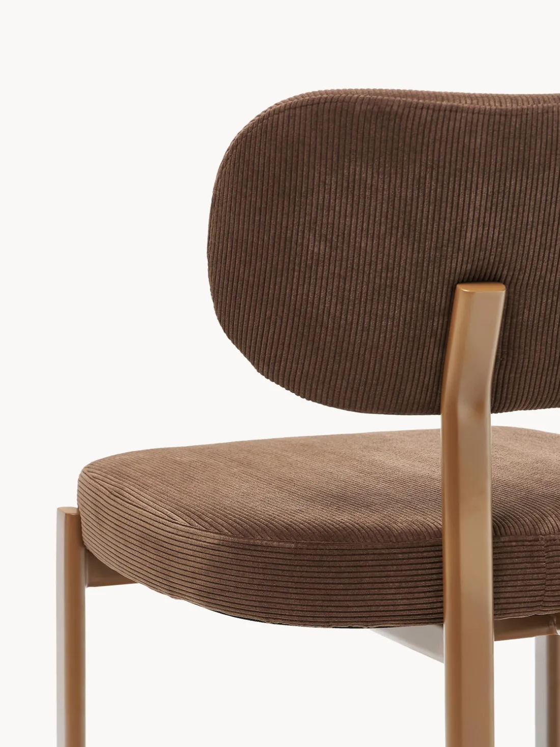 Silla tapizada de pana Adrien