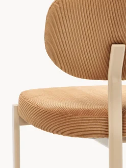 Silla tapizada de pana Adrien