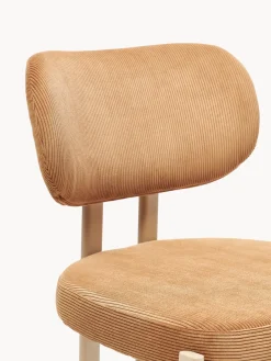 Silla tapizada de pana Adrien