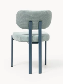 Silla tapizada de pana Adrien