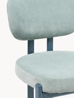 Silla tapizada de pana Adrien