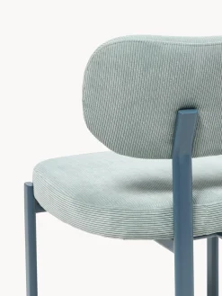 Silla tapizada de pana Adrien